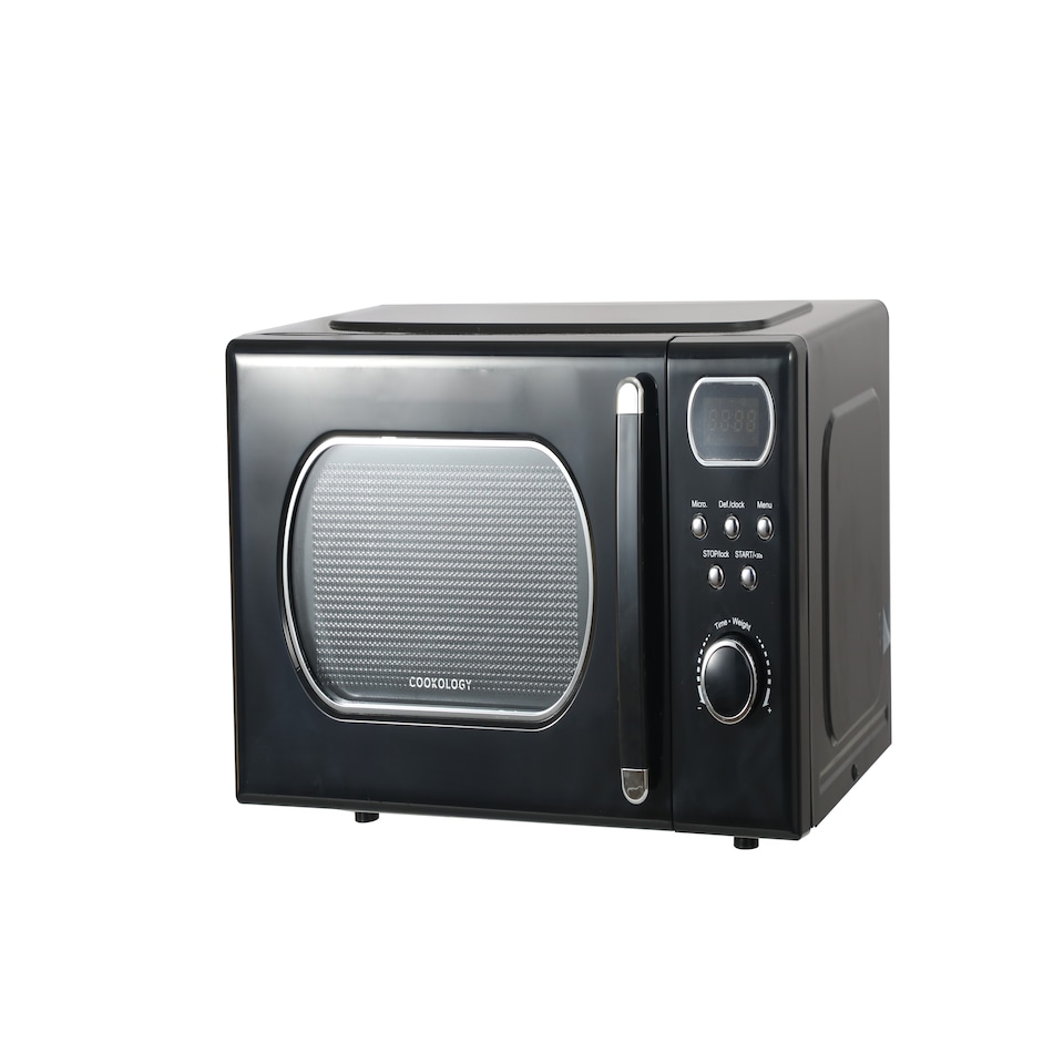 image 1 of Cookology Retro Microwave 800W Freestanding 20L - RETDD20BK Black