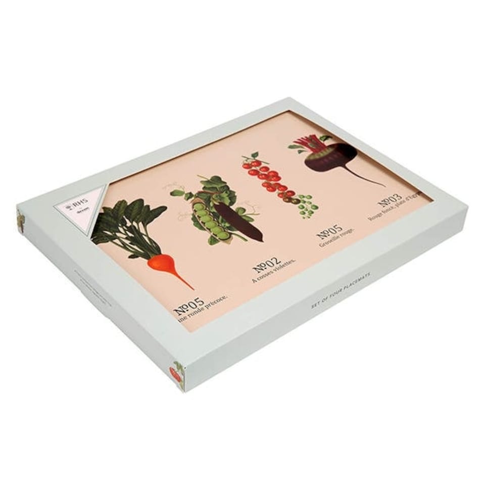 image 1 of RHS Benary Vegetables Set of 4 Placemats