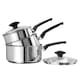 image 5 of Prestige 9 X Tougher: Non-Stick Stainless Steel Saucepans & Lid, Frying Pan, Milk Pan Set - 5 Pieces
