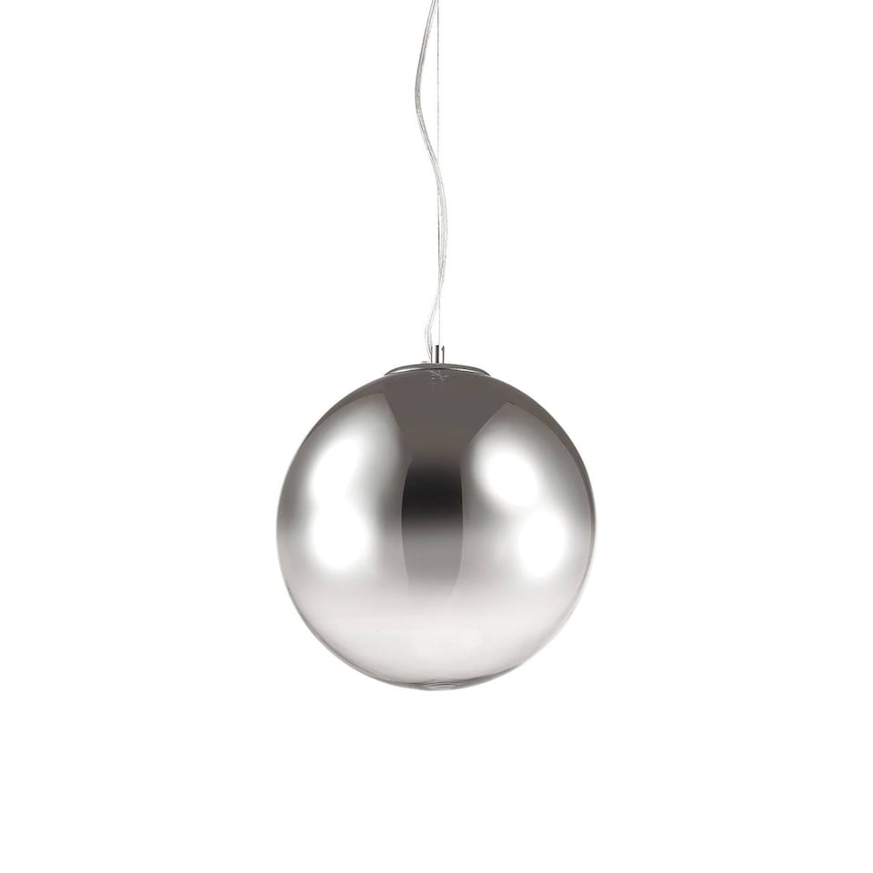 image 1 of Mapa 1 Light Globe Ceiling Pendant Chrome Shade