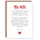 image 1 of Greeting Card Love Poem Horror Fan Wife Romantic Poetry Anniversary