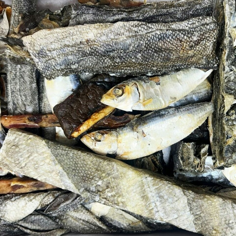 image 1 of HugglePets Assorted Natural Fish Dog Treat Box (40 pcs)