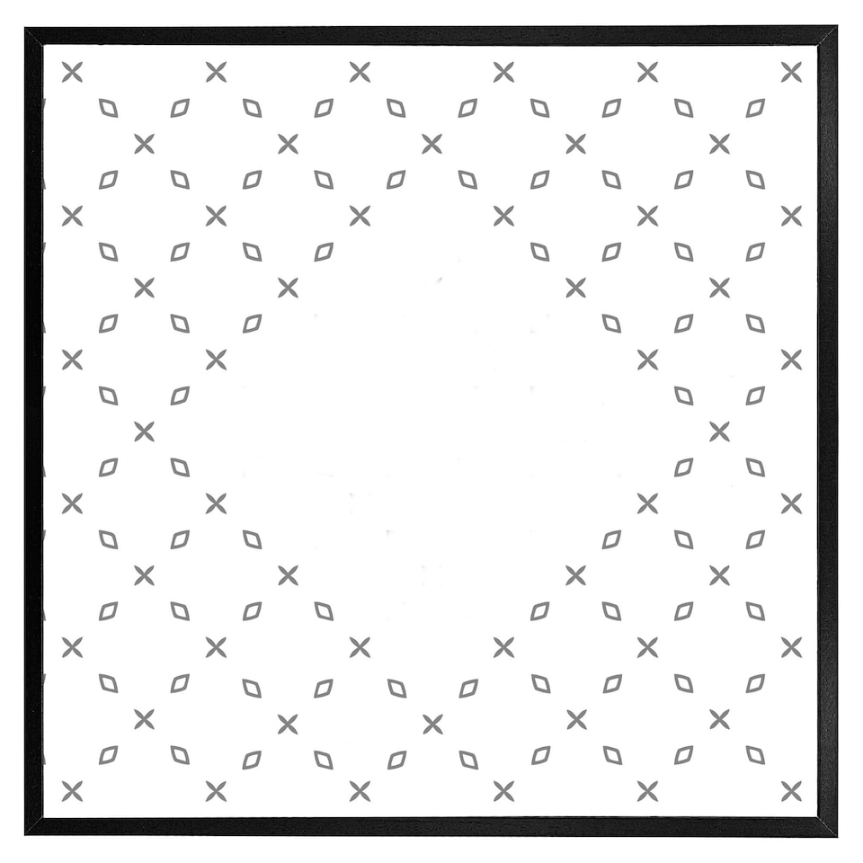image 1 of Crosses & diamonds (Picture Frame) White | XL