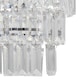image 6 of First Choice Lighting Set of 2 Three Tier Acrylic Crystal Light Shades Clear | Chrome