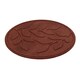 image 2 of Nicoman Reversible Outdoor Garden Stepping Stone Leaves in Terracotta - Pack of 4 | Red | Terracotta | Pack of 4