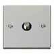 image 1 of SE HOME Polished Chrome Satellite Socket 1 Gang Black | Polished Chrome