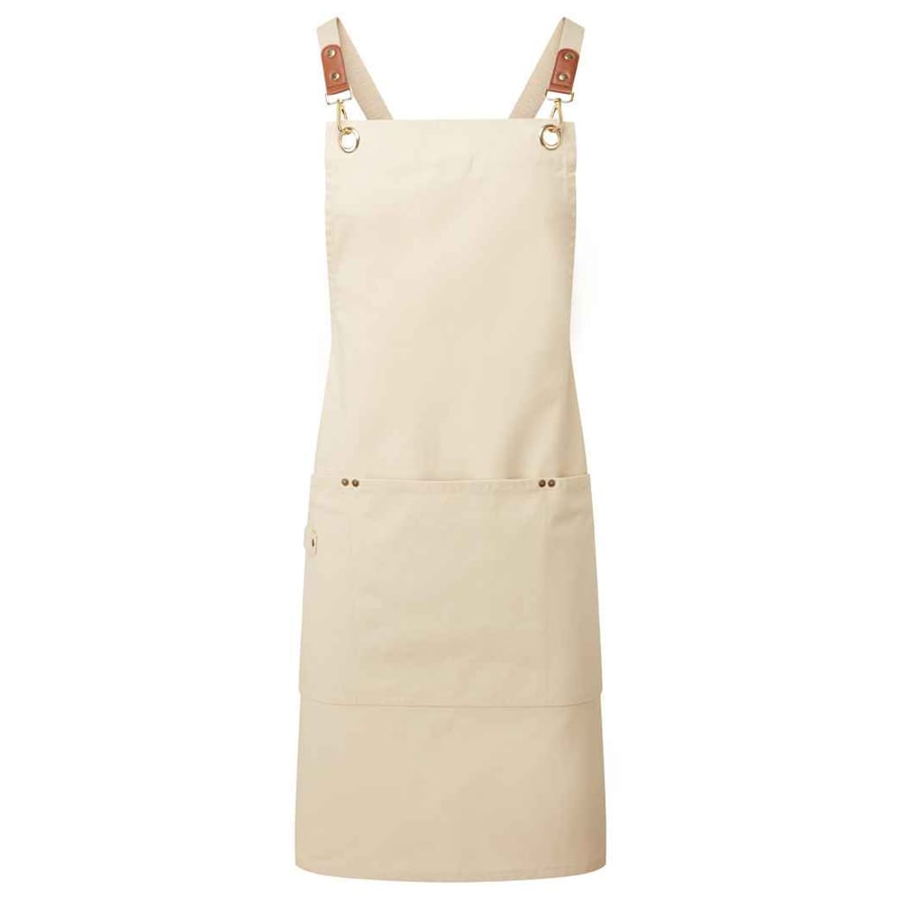 Premier Cross Back Clip Bib Apron Multi Natural One Size 1