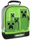 image 2 of Minecraft Boys Green Creeper Zip Lunch Bag (One Size)