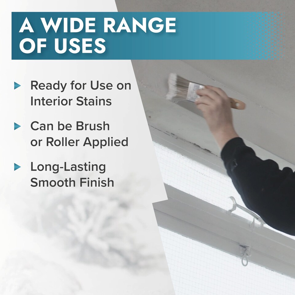 image 1 of Polar Stain Blocker Paint Interior Multi Surface Walls & Ceilings Matt | Cream | Matt Magnolia | 2.5 litre