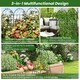 image 6 of COSTWAY 2 Pack Garden Plant Trellis Stakes for Climbing Plants