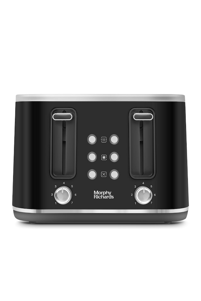 image 1 of Morphy Richards Motive 4 Slice Toaster Black