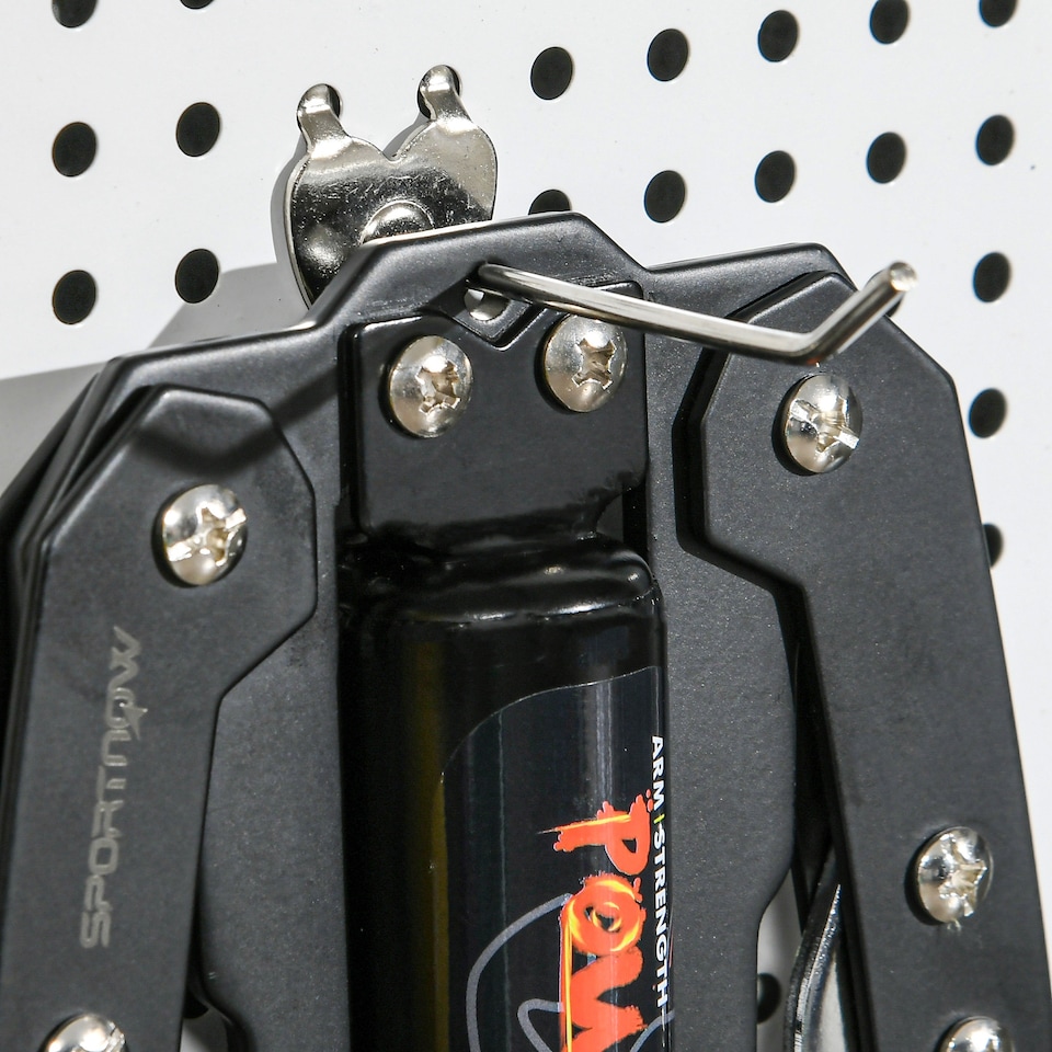image 1 of Hydraulic Chest Expander with 22-440lbs Resistance for Upper Body Exercise | Black