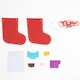 image 2 of Make Your Own Snowman Felt Christmas Treat Stocking DIY Kit 20cm