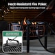 image 5 of VonHaus Fire Pit with Copper Rim and BBQ Cooking Grill