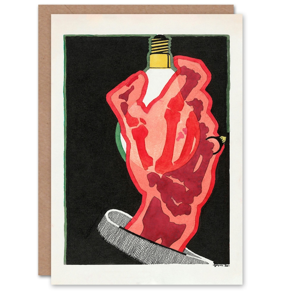 image 1 of Reijer Stolk Art Card Philips Lampen Lamps Advertising Design