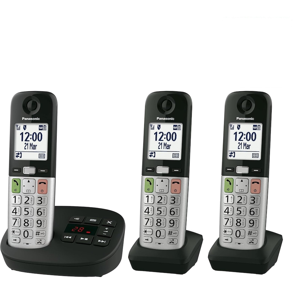 image 1 of Panasonic KX-TGU433EB Cordless Telephone  in Black