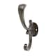 image 1 of Hammer & Tongs Ornamental Hat & Coat Hook - W30mm x H130mm - Black