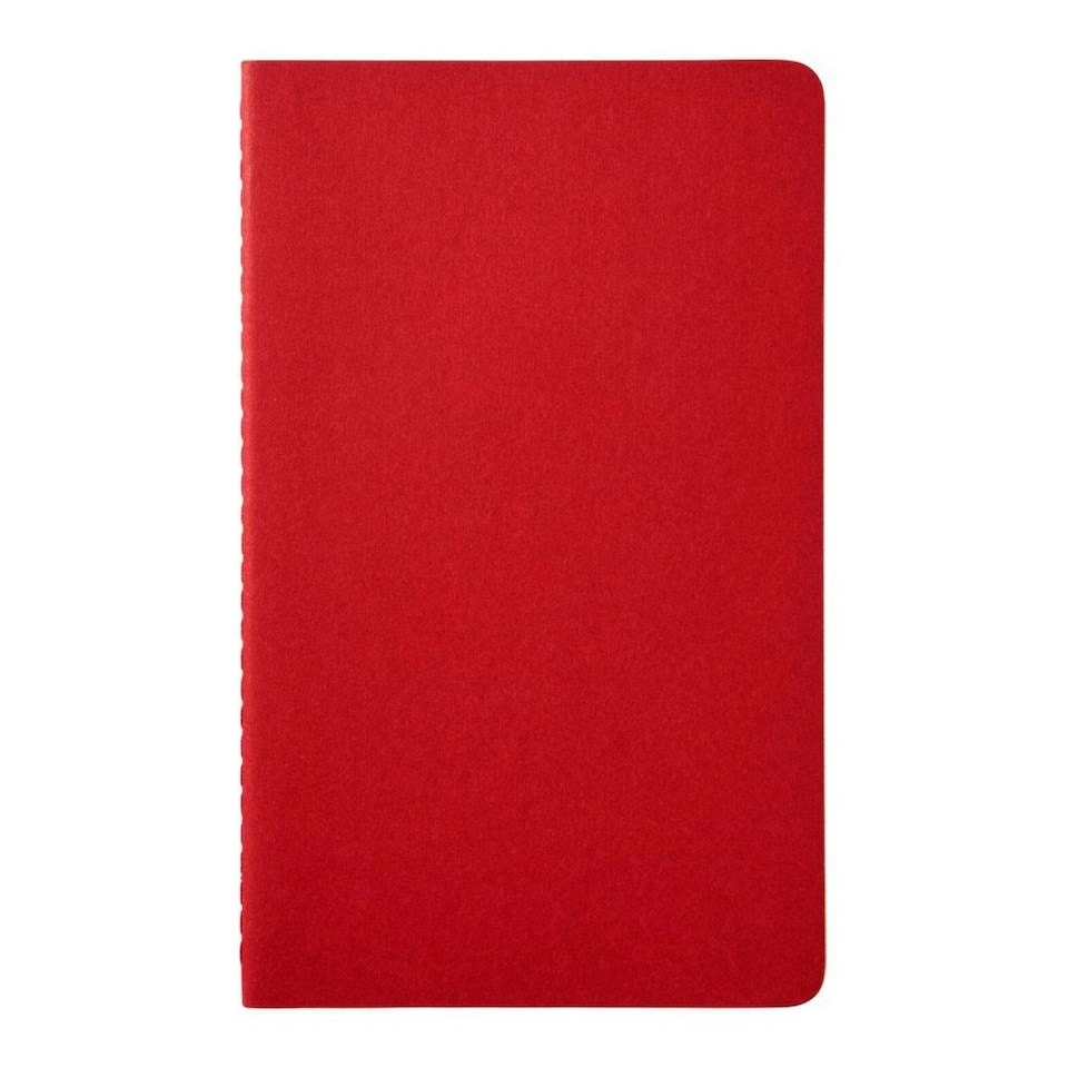 image 1 of Moleskine Cahier Large Plain Journal - Cranberry Red - One Size