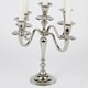 image 5 of 5 Arm Metal Candle Holder Stand Vintage Candelabra Centrepiece Home Decor 30cm | Silver | Silver | 1