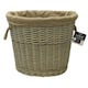 image 1 of JVL Antiques Wash Canvas Lined Oval Log Basket with Rope Handles, 46x57x46 cm Brown