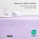 image 3 of Homescapes Mauve Tablecloth - 137 x 178 cm | Purple | Mauve