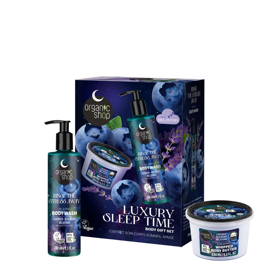 image 1 of Organic Shop Luxury Sleep Time Body Gift Set 250ml/280ml