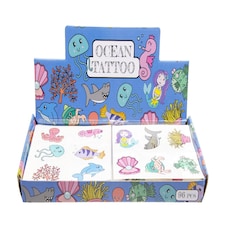 72 Pieces Sea Animals Tattoos