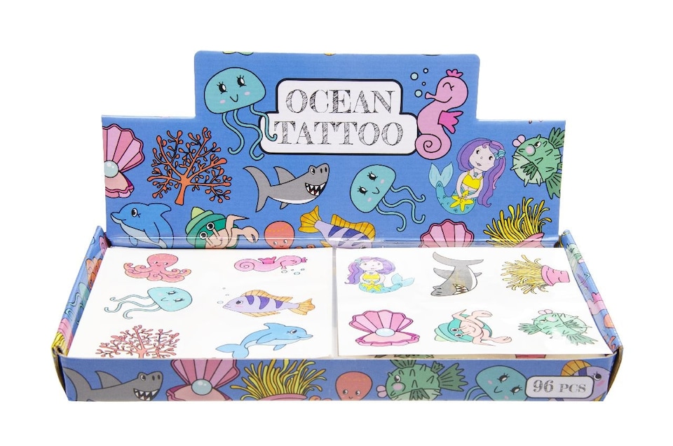 image 1 of 72 Pieces Sea Animals Tattoos