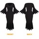 image 2 of Witch Costume - Dress, Gloves, Hat & Broom | Black | XL