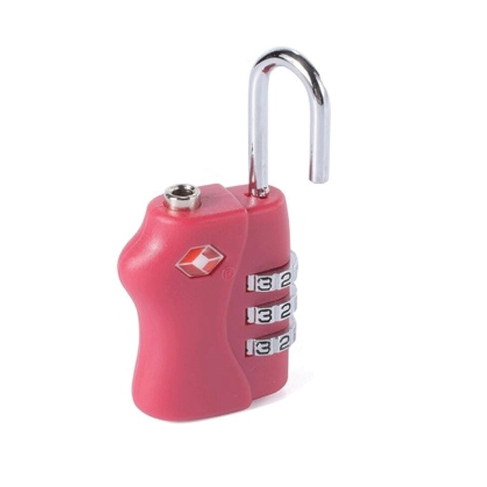image 1 of 1PK TSA Approved Combination Padlock Pink