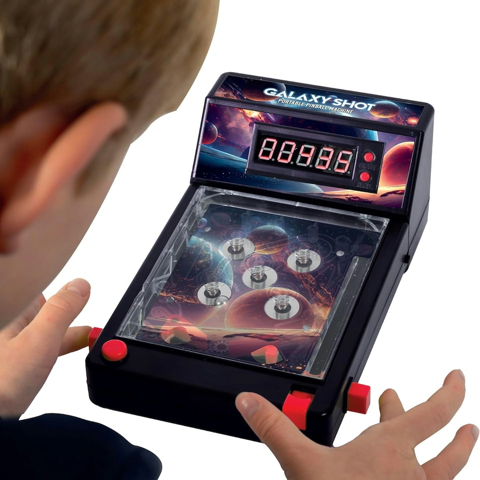 image 1 of Portable Pinball Machine Game Fun With Galaxy Shot Design