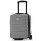 image 1 of Flight Knight Lightweight 2 Wheel ABS Hard Case Suitcases Cabin Carry On Hand Luggage 100+ Airlines Approved - Wizz, Ryanair & easyJet Free Carry On 40x30x20cm | Grey | Charcoal | Cabin Bag