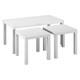 image 1 of URBNLIVING Wooden Nesting Stacking Tables Set Of 3 | Multi | White | 3