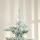 image 8 of HOMCOM 6 Foot Snow Flocked Artificial Christmas Tree Holiday with Pencil Shape