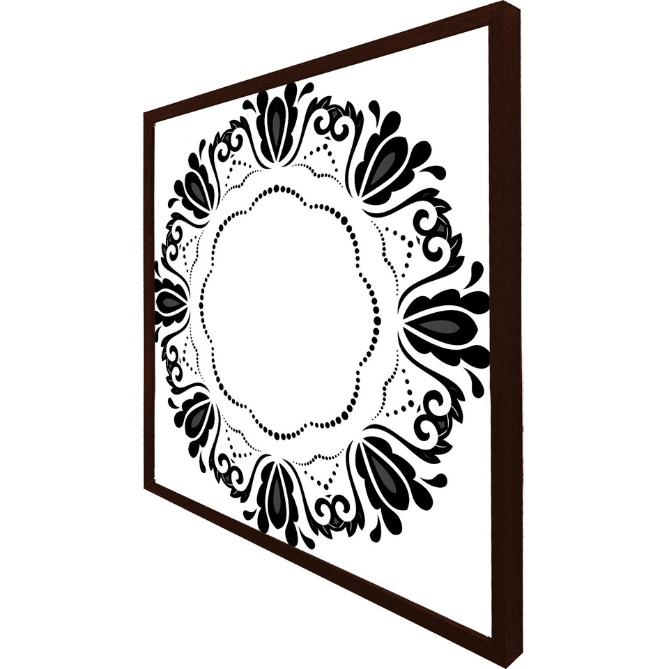 image 1 of Decorative floral element (Picture Frame) White | L