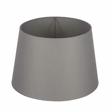30cm Grey Tapered Poly Cotton Shade for Table Lamps