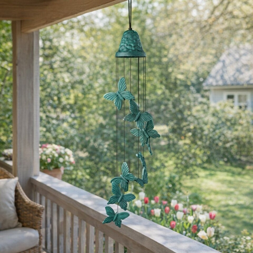 image 1 of Woodstock Outdoor Butterfly Wind Chime