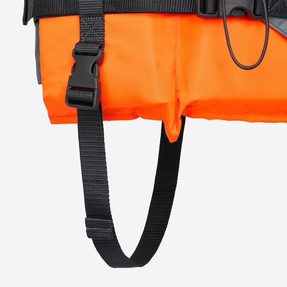 image 1 of Decathlon Kids’ 100N life jacket LJ100N Easy JR 15-40 kg - orange/grey