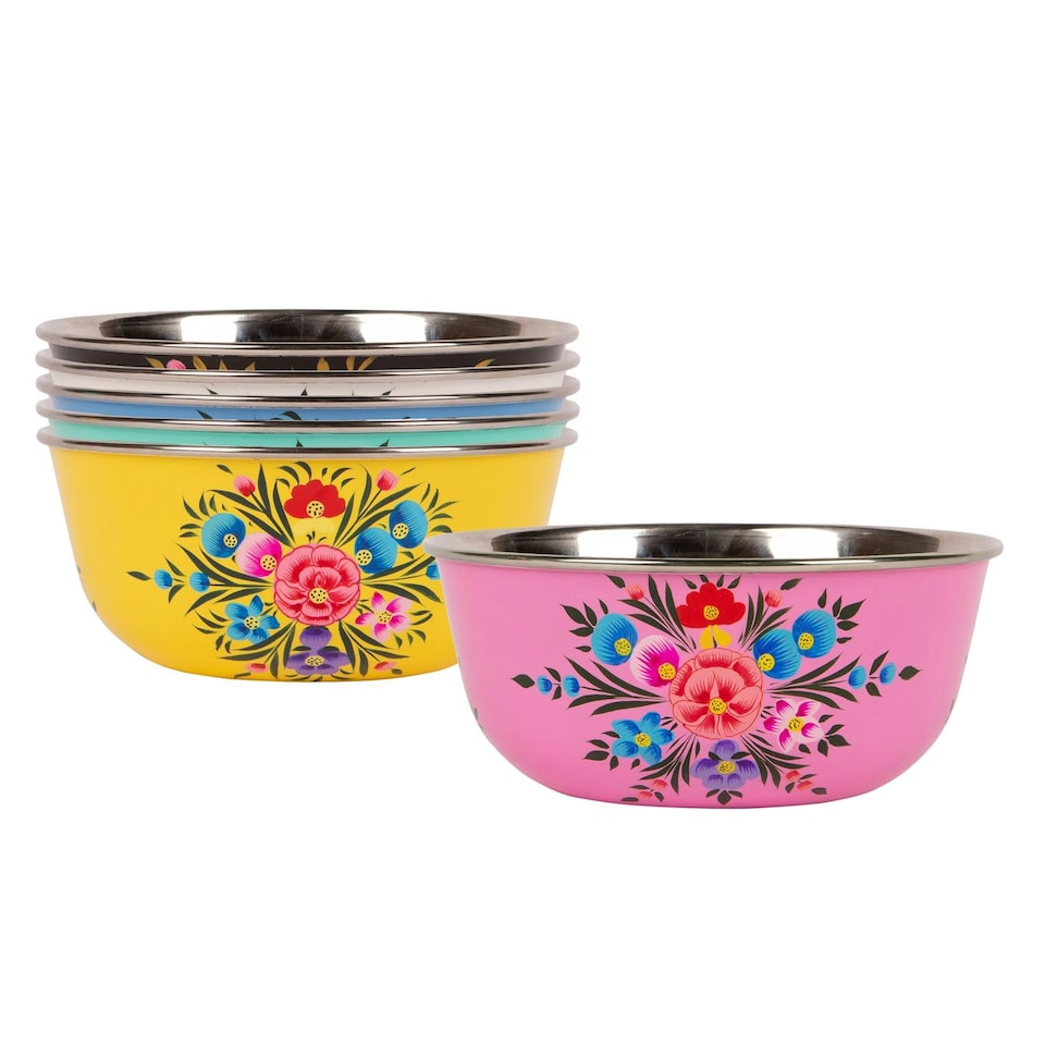 image 1 of BillyCan Picnic Bowl - 16.5cm  - Carbon Pansy