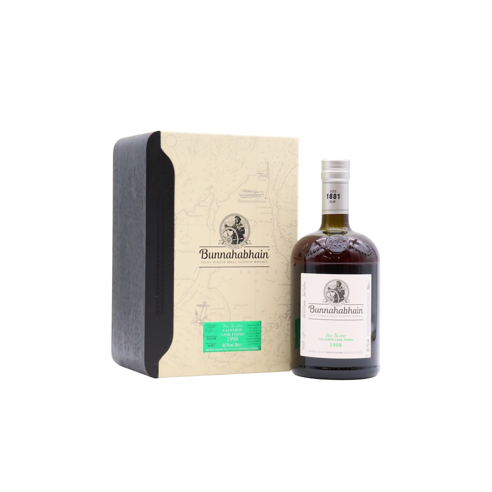 image 1 of Bunnahabhain - Feis Ile 2022 - Calvados Cask Finish Islay Single Malt Scotch 1998 23 year old Whisky | Multi | Bunnahabhain - Feis Ile 2022 - Calvados Cask Finish Islay Single Malt Scotch - 1998 23 year old Whisky 70cl 49.7% ABV | 1