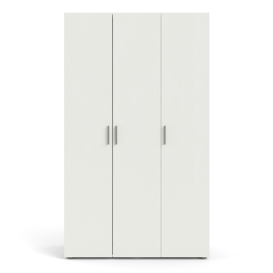 image 1 of Pepe Wardrobe with 3 Doors in White Woodgrain