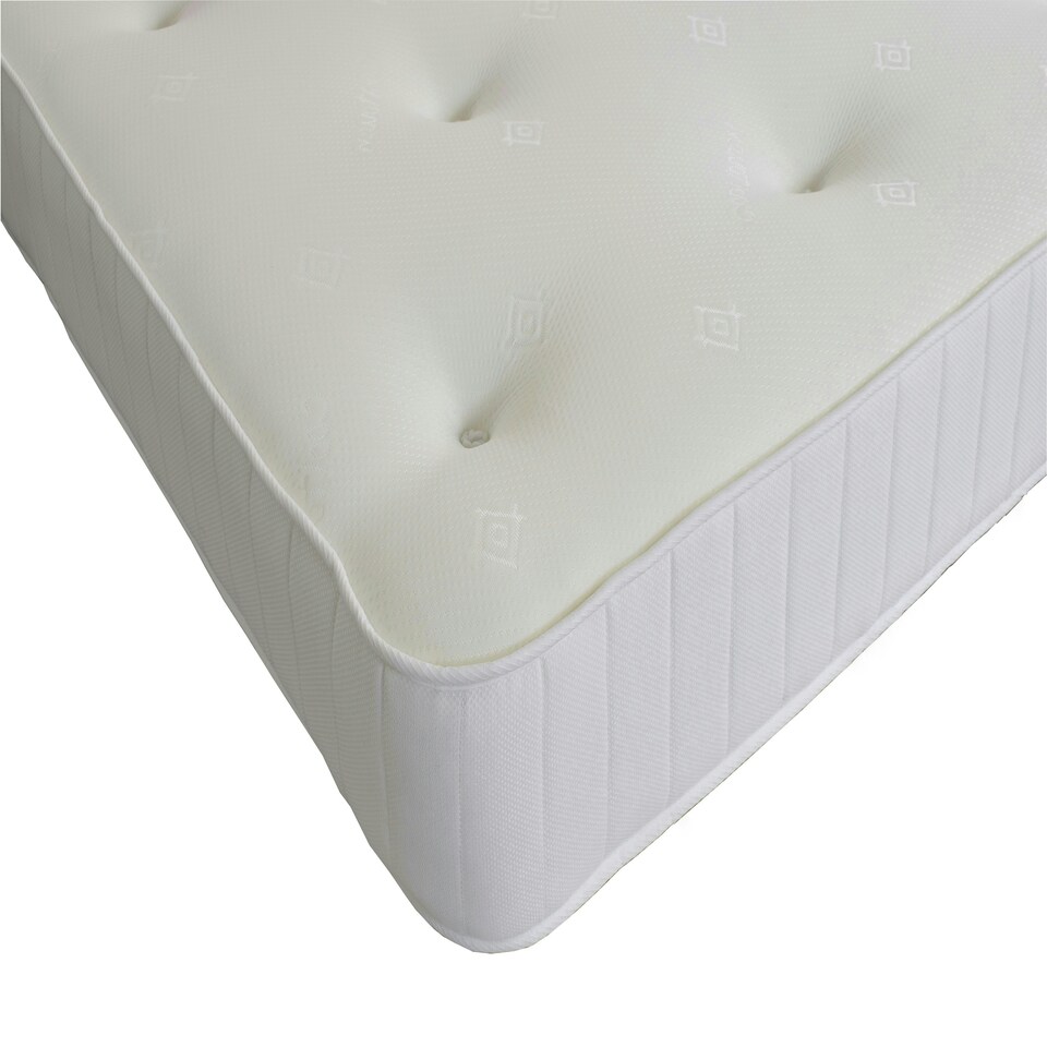 image 1 of Hybrid Memory Foam & Spring Support Mattress - Responsive Body Support White | Small Double