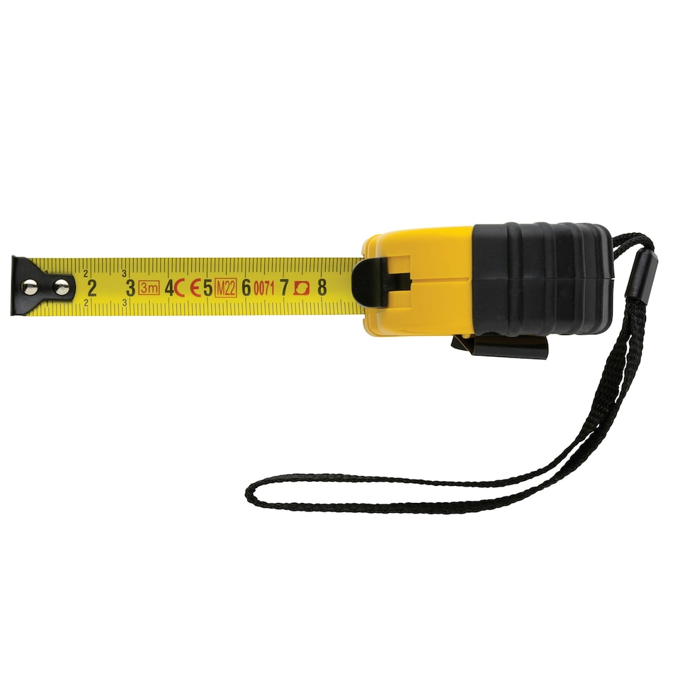 image 1 of XD Collection Recycled Plastic Tape Measure - Yellow - One Size
