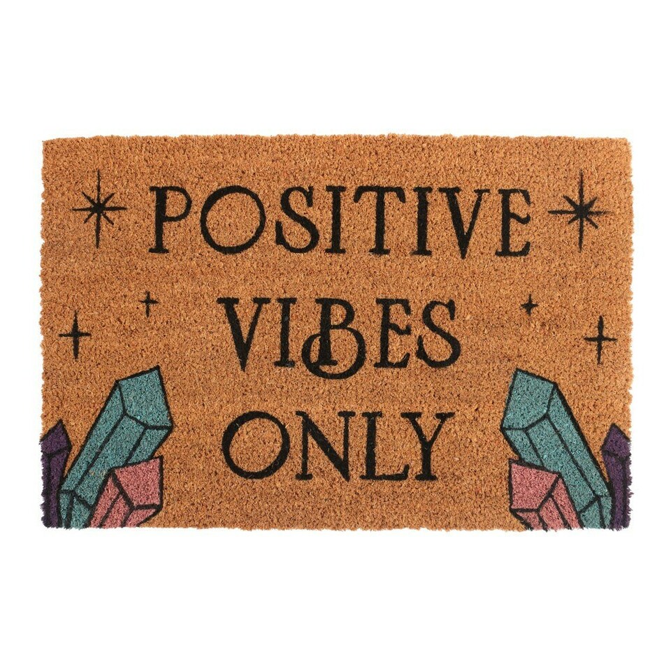 Something Different Positive Vibes Only Door Mat - Natural - One Size
