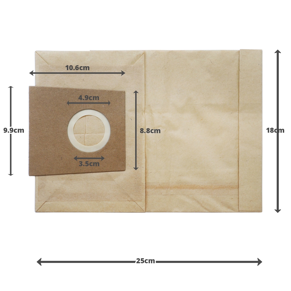 image 1 of Reliapart Dust Bags for Krups 00468383 Pack of 5 VS72B VS73A VS73B VS74A VS74B