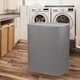 image 7 of 90L Laundry Basket with Lid & 2 Removable Bags, Washing Bin with Plastic Frame