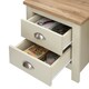image 3 of Lisbon Bedside with 2 Drawers Cream & Oak