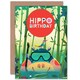 image 1 of Jungle Cute Hippo Cartoon Child Kids Birthday Card