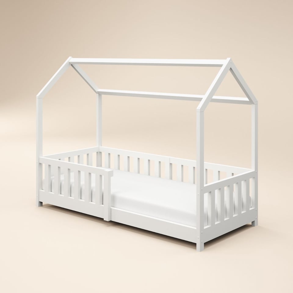 image 1 of Flair Explorer Shorty Play House Floor Bed White Wooden