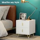 image 7 of HOMCOM 2 Drawer Dresser, Chest of Drawers Storage Cabinet, White